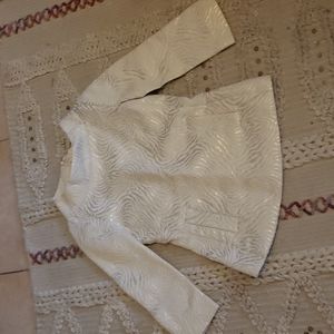 Michael Kors cream & gold boatneck top (2)